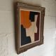Peinture abstraite sur panneau