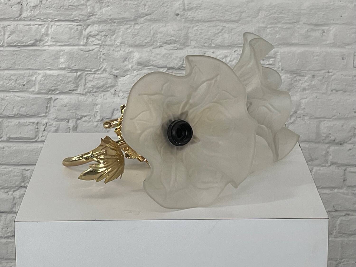 Pair of vintage golden wall lights