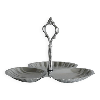 Compartmentalized dish in light metal