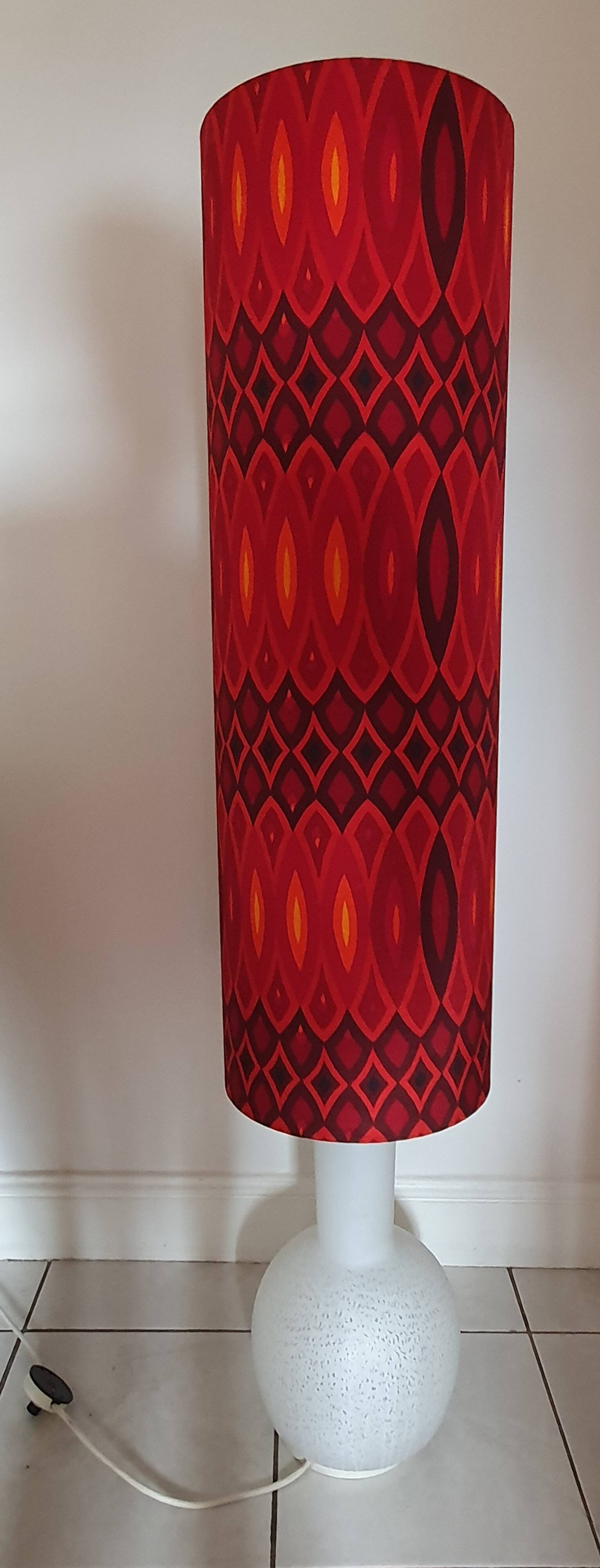 Doria Leuchten 2-light opaline floor lamp