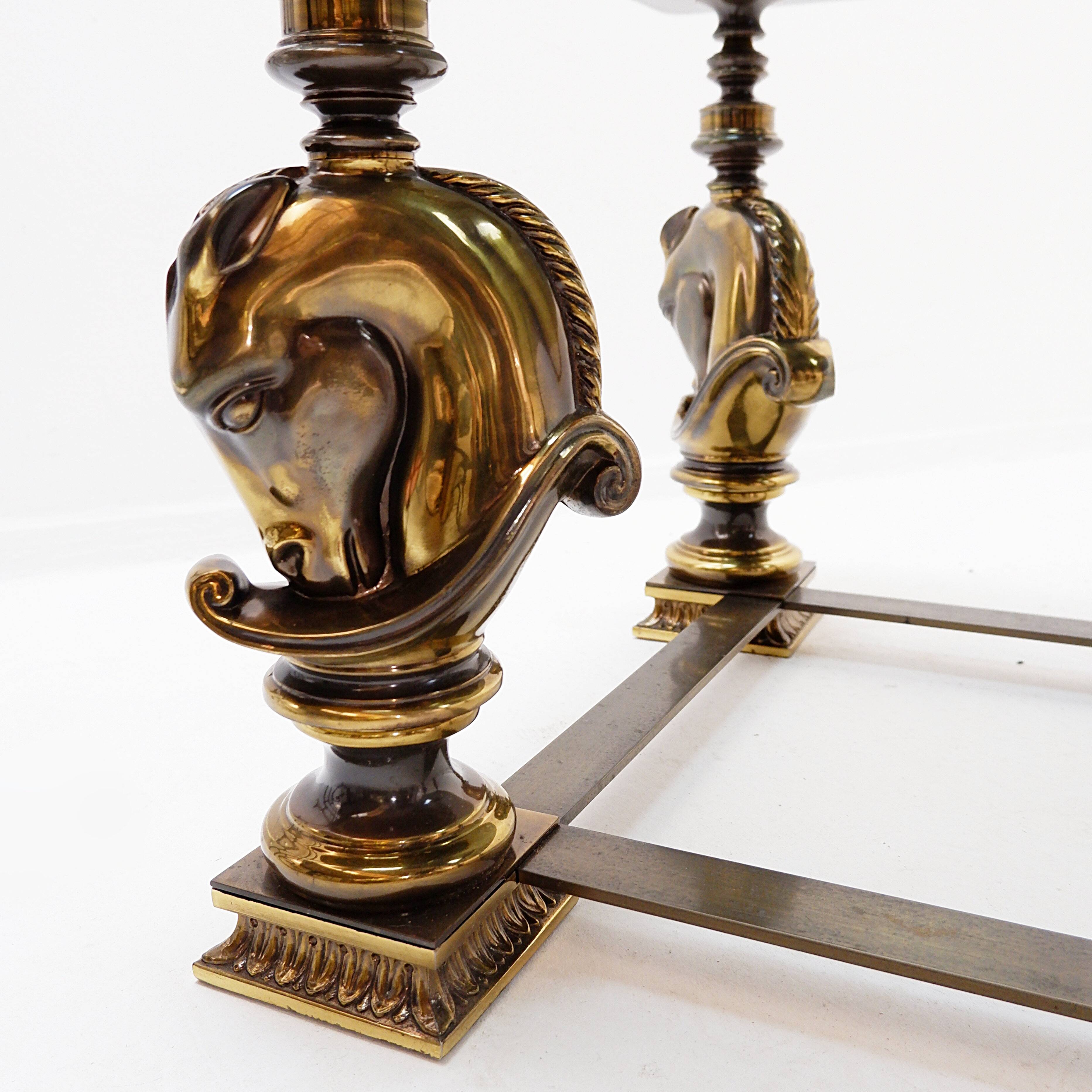 Table basse cheval dans le style de Maison Charles - 1970s