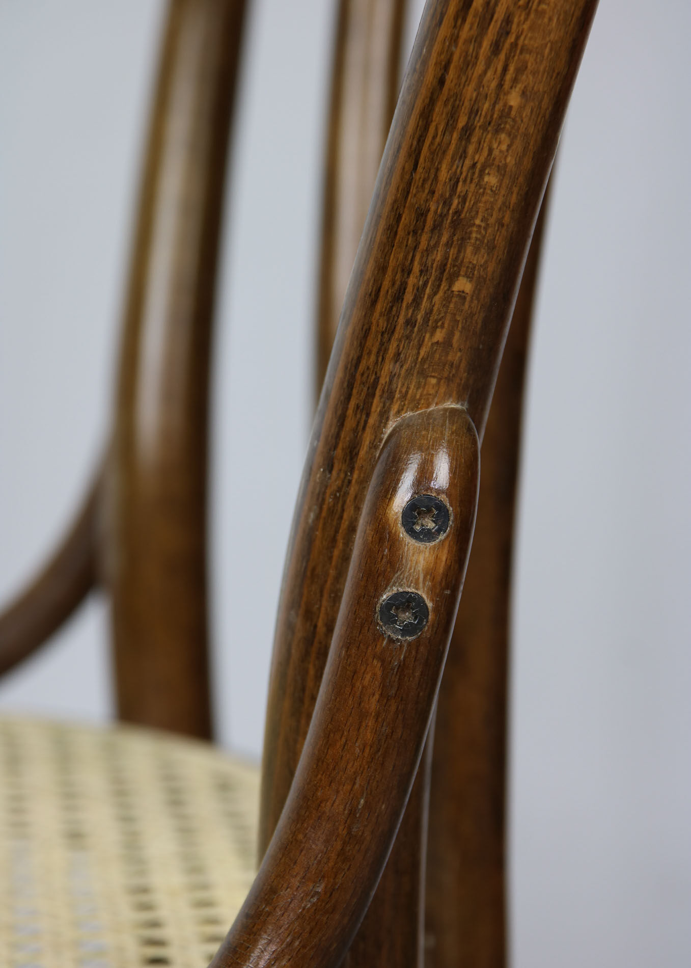 Betwood and cane brown chair