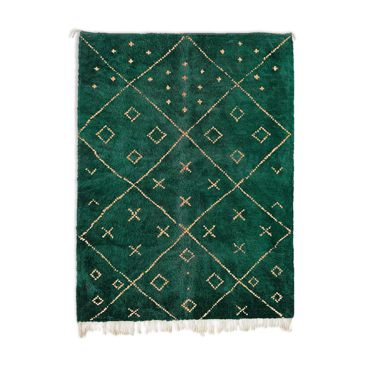 Modern Moroccan carpet green