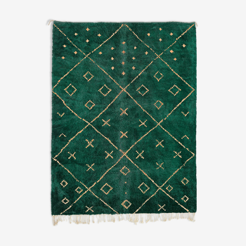 Tapis marocain moderne vert