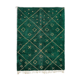 Tapis marocain moderne vert