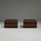 Set of 2 Tetra tables by Bernard Vuarnesson for Bellato, 1980s Italy.