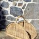 Wicker log basket