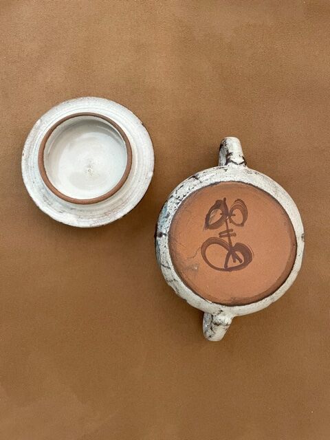 Ceramic sugar le Murier Gustave Reynaud Vallauris