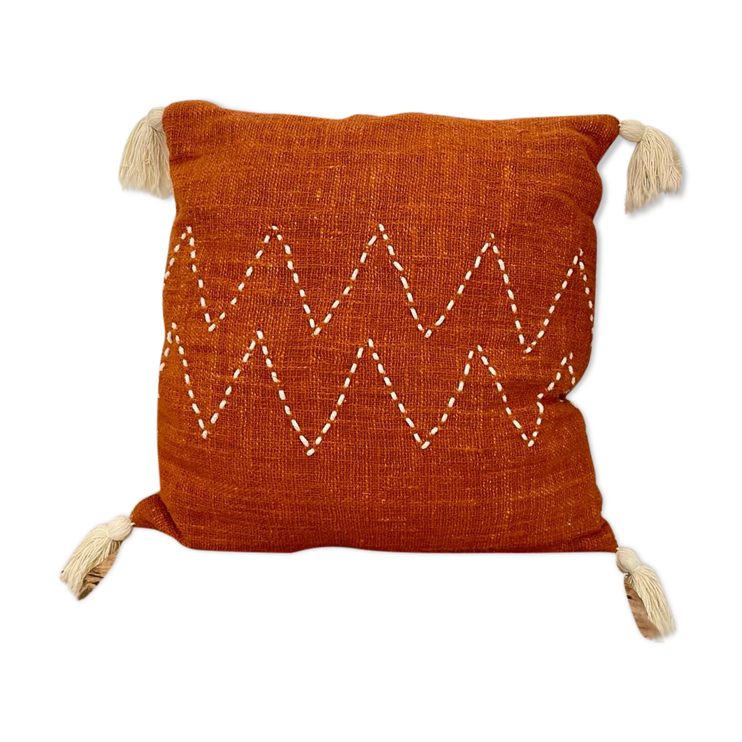 Bohemian cushion cover zak terracotta