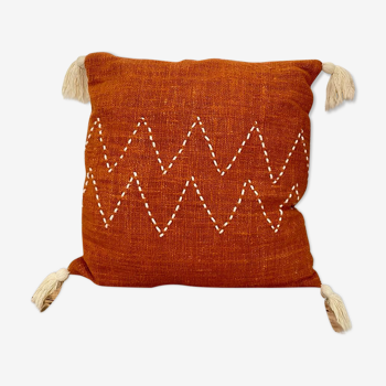 Bohemian cushion cover zak terracotta