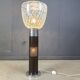 Vintage italian murano glass space age floor lamp, 1970s