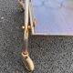 Vintage rolling dessert trolley in red Formica – 1950s/60s