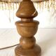 Retro wood and pearl lamp