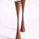 Scandinavian teak candlesticks