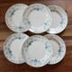 Set 6 iron earth flat plates Choisy le Roi Cyclamen