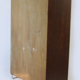 Bauhaus chromed tubular steel and walnut wardrobe, 1930s