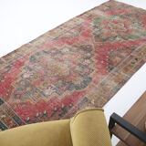 4x9 traditional hand-made vintage rug 284x134cm