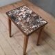 Small coffee table with marble top