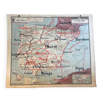 Old school poster Vidal Lablache n°31 – Spain and Portugal