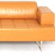 Quadra 3-seater leather sofa Poltrona Frau