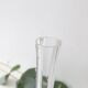 Transparent glass soliflore