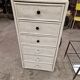 Wicker cabinet with 6 drawers