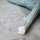 Wood-style cement garden table