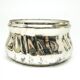 Art Deco sugar bowl, silver-plated brass, Germany, 1950s