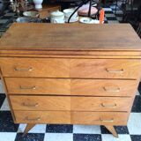 Commode année 60 pieds compas