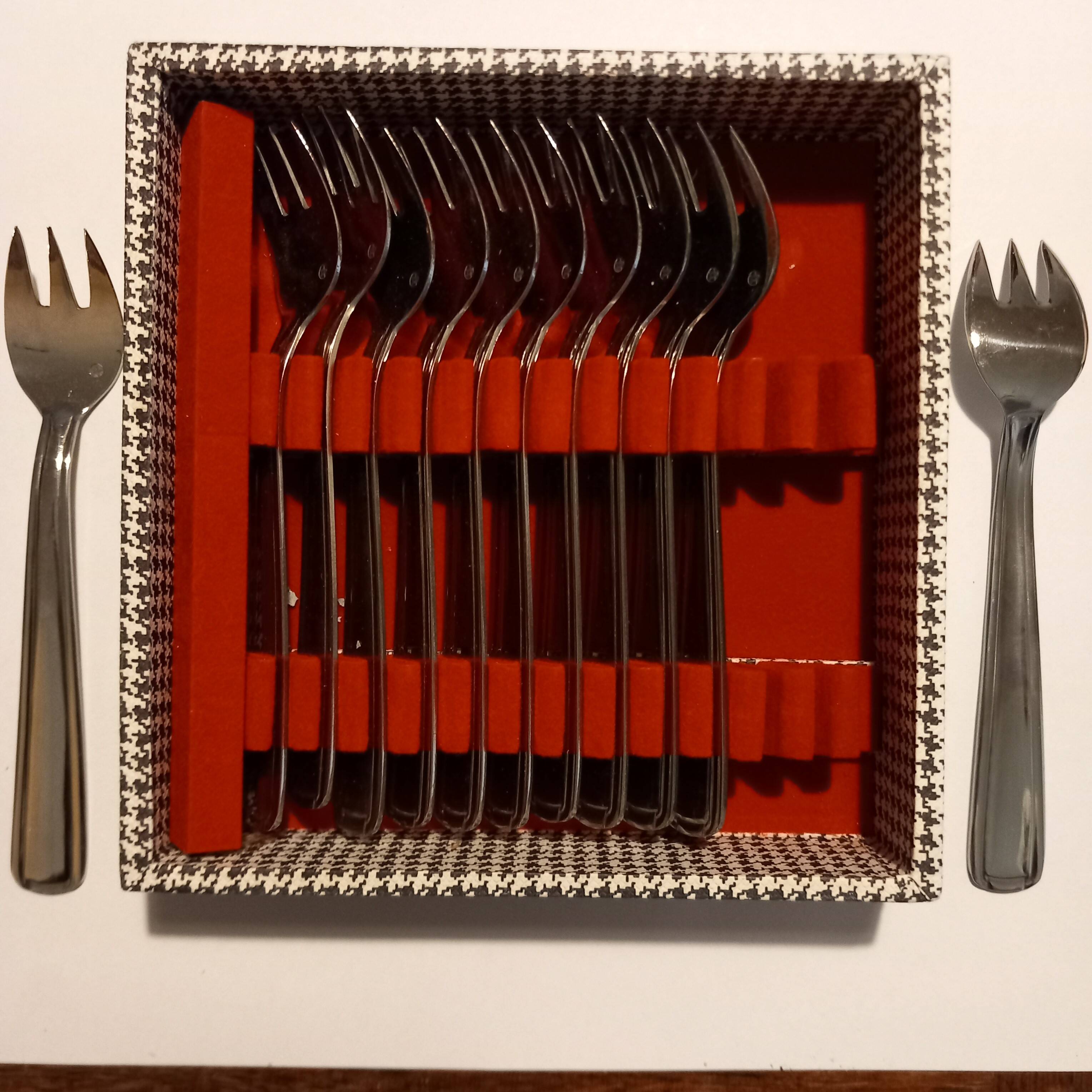 12 fourchettes à huîtres vintage