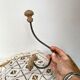Old hook wall coat rack