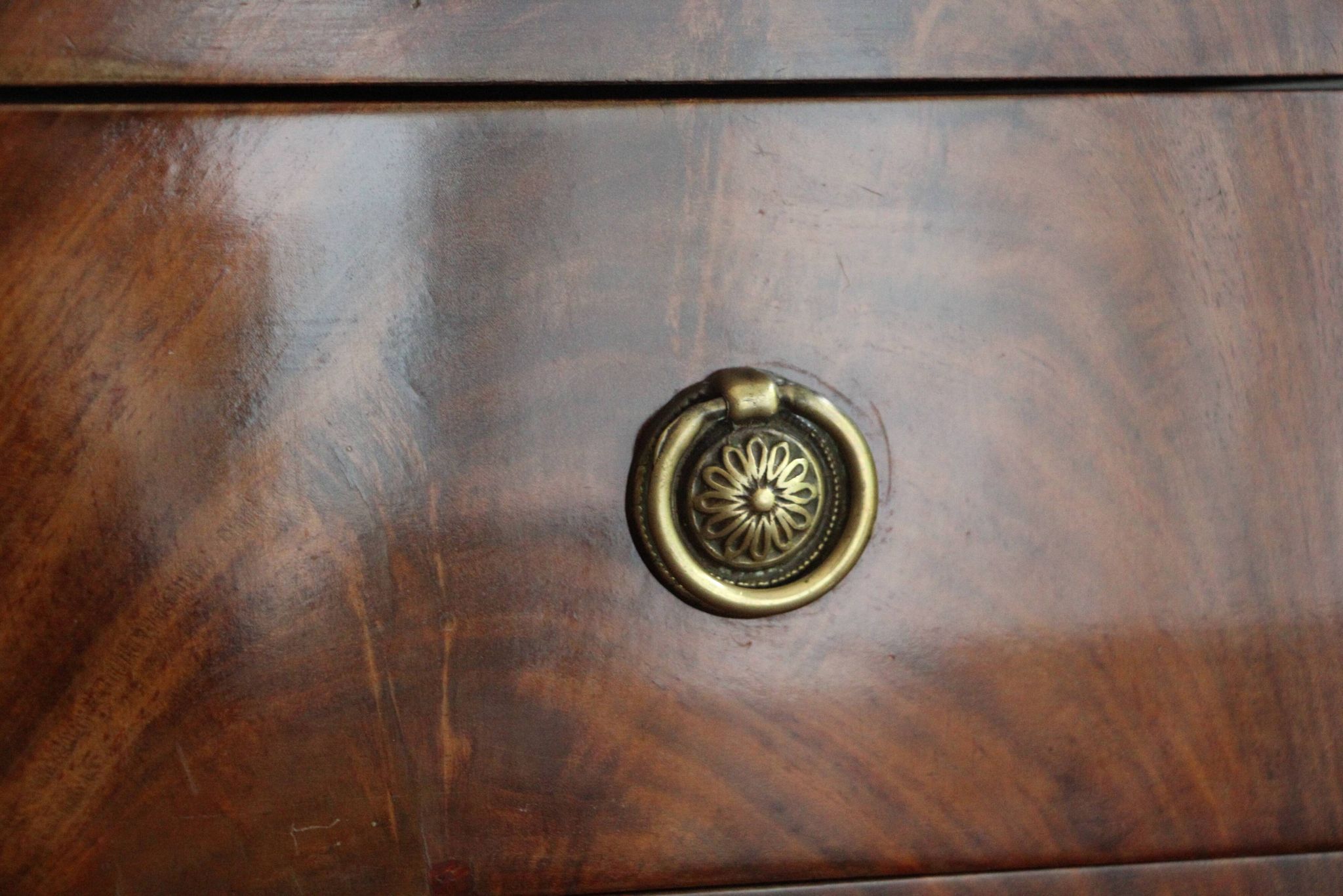 Empire period mahogany cabinet secretary