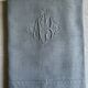 Antique Grey Linen Thread Sheet from the Roof of Paris