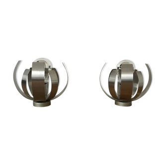 Set of two Oxar lamps "Flower of Light" by Jocelyn Trocmé