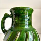 Green glazed terracotta pitcher