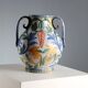 Ancient amphora in hand-painted majolica, Italy, 20th century