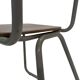 Vintage school chair 1960s minimalist design wood and metal