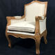 Fauteuil d'enfant de style Louis XV des années 40