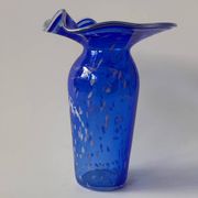 Vase en verre soufflé signé Martine Durand-Gasselin