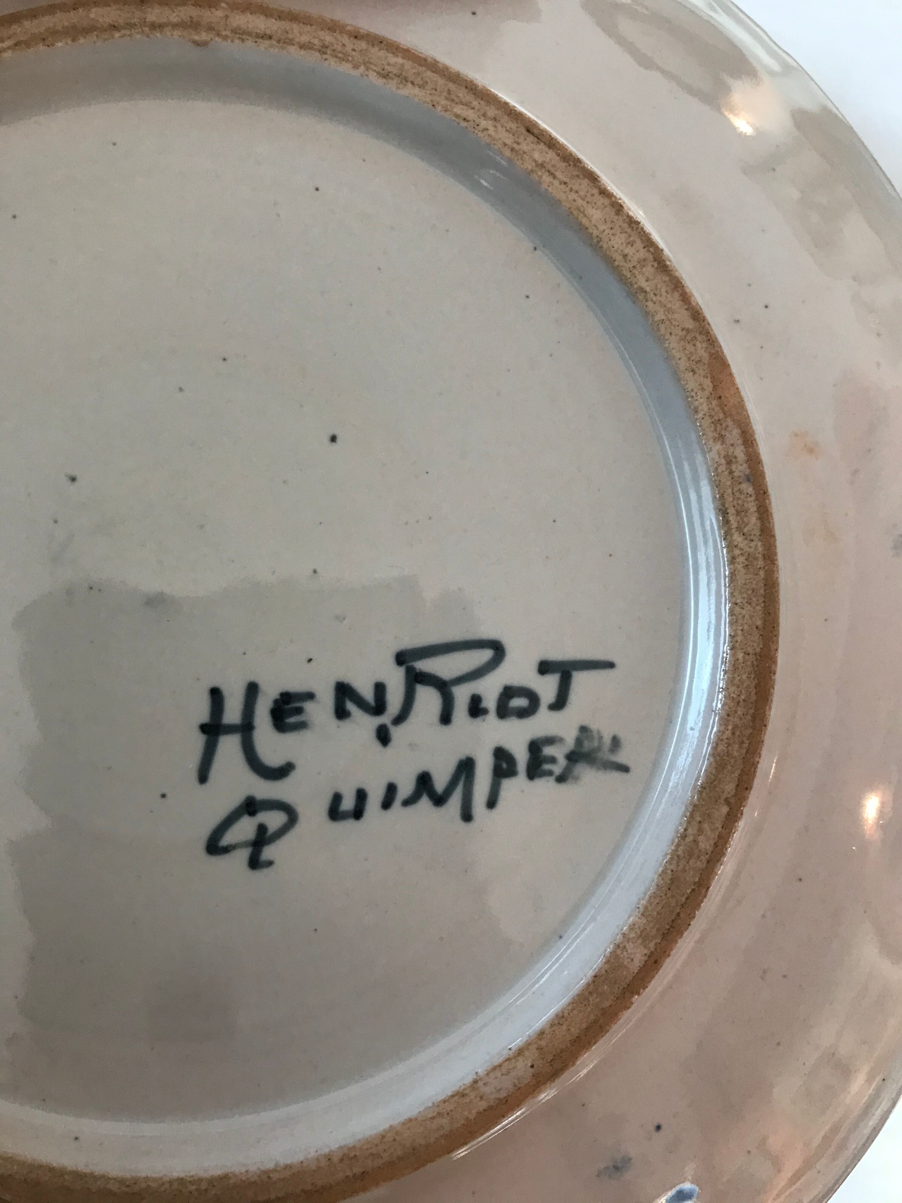 Henriot Quimper plates