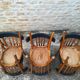 12 mismatched bistro chairs
