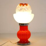 Space Age Italian Glass Table Lamp