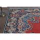 1970s Vintage Persian Handmade Wool Red Oversized Area Rug  295x385