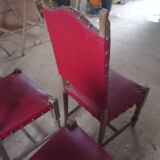 6 vintage oak chairs