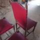 6 vintage oak chairs