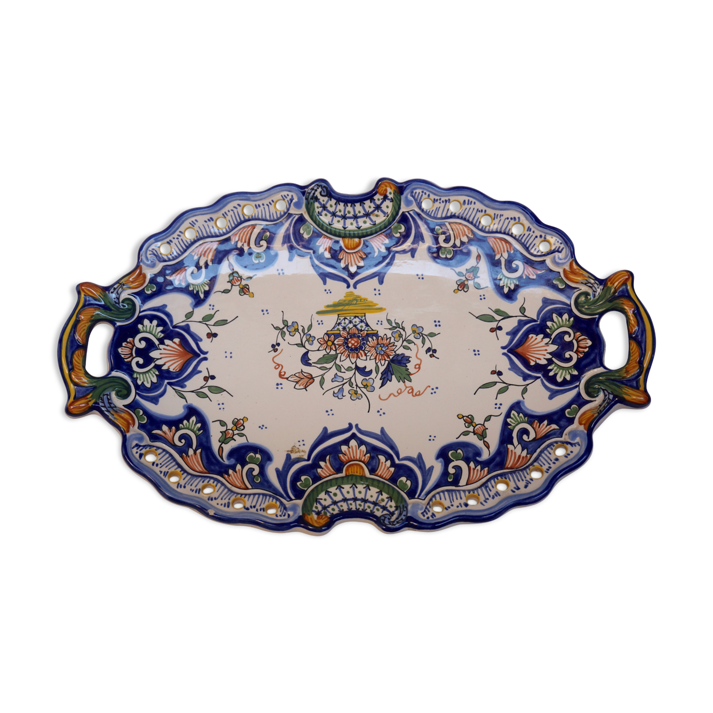 Dish faience of rouen