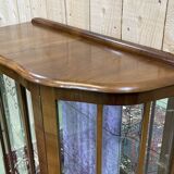 English walnut showcase from the 1930s