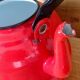Vintage enameled kettle