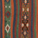 Anatolian handmade kilim rug 244 cm x 132 cm