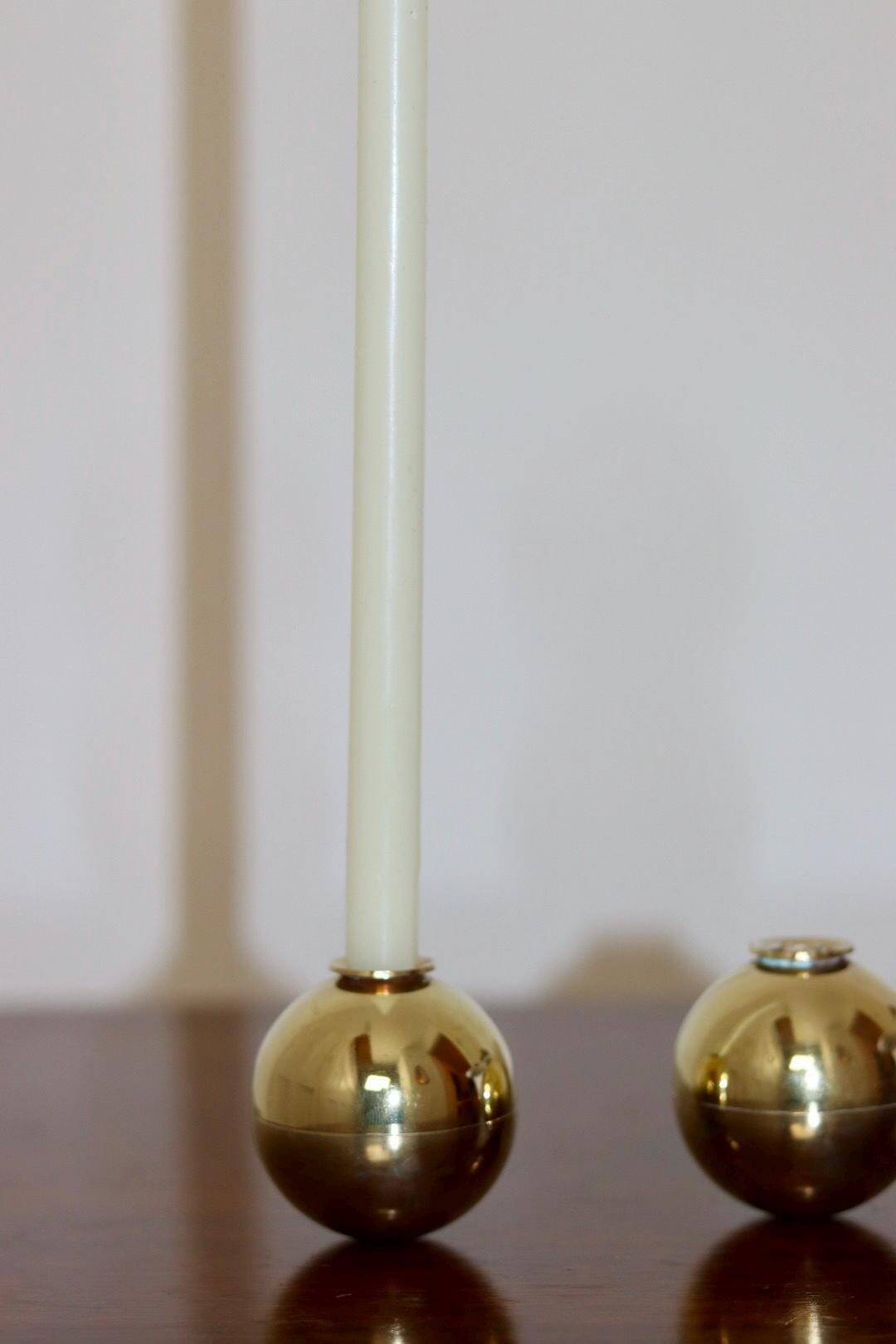 Pair of Candleholders by Pierre Forssell for Skultuna